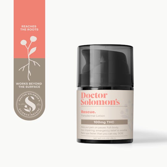 Doctor Solomon's - Doctor Solomon's | Rescue Lotion- THC Rich | Topical | 1oz | 100mg THC - 1