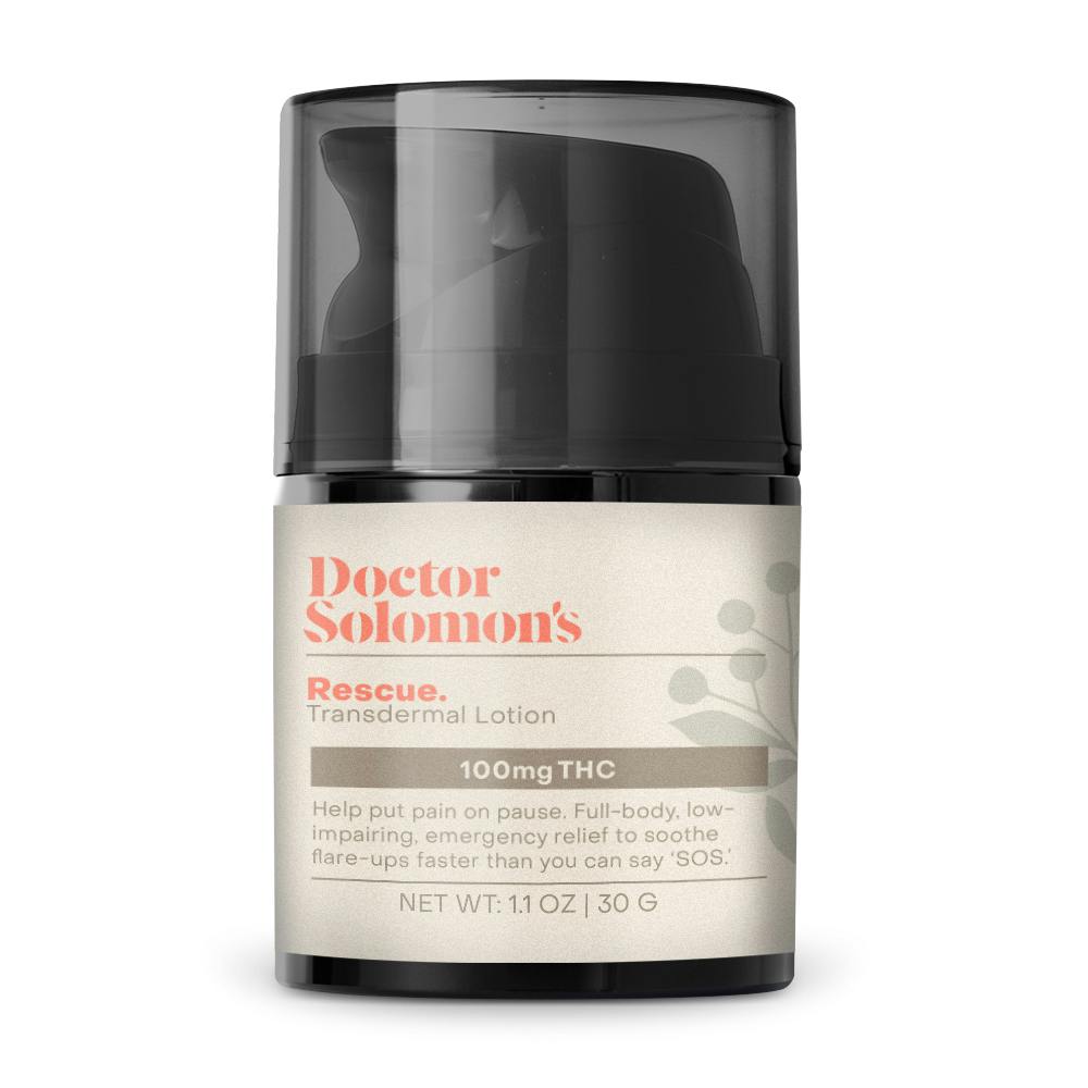 Doctor Solomon's - Doctor Solomon's | Rescue Lotion- THC Rich | Topical | 1oz | 100mg THC - 1