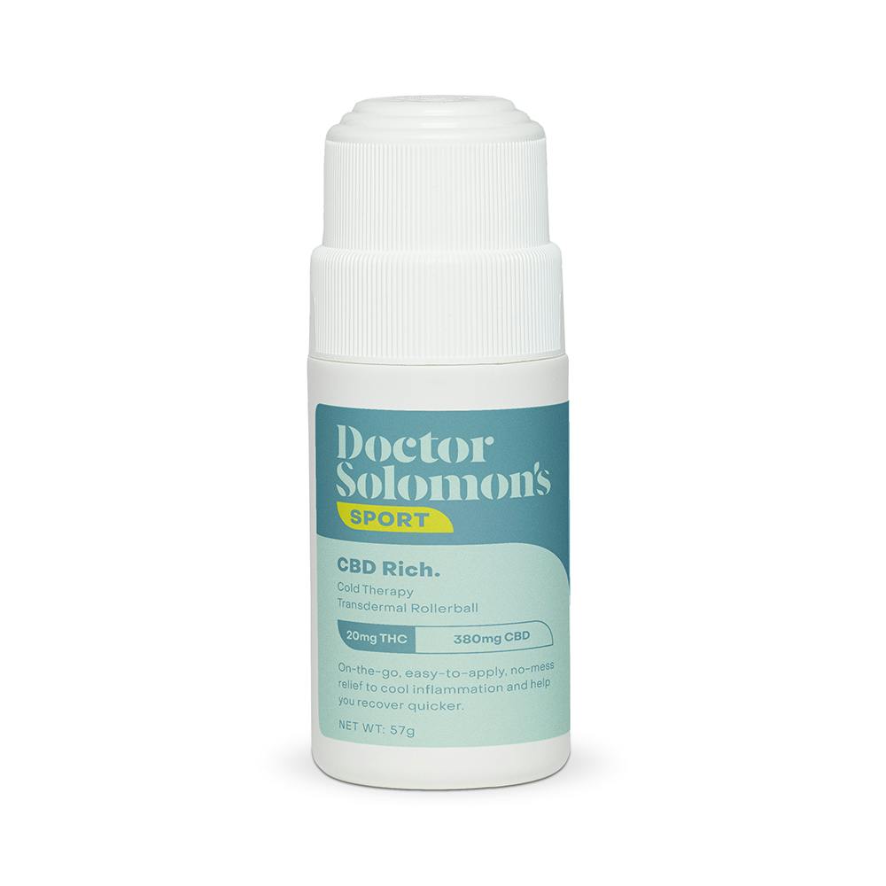 Doctor Solomon's - Sport | Cold Therapy Mentholated Rollerball | 20mg THC:380mg CBD - 1