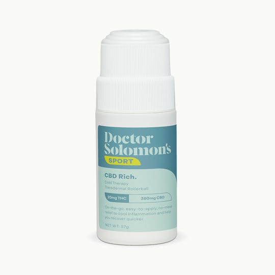 Doctor Solomon's - Sport | Cold Therapy Mentholated Rollerball | 20mg THC:380mg CBD - 1