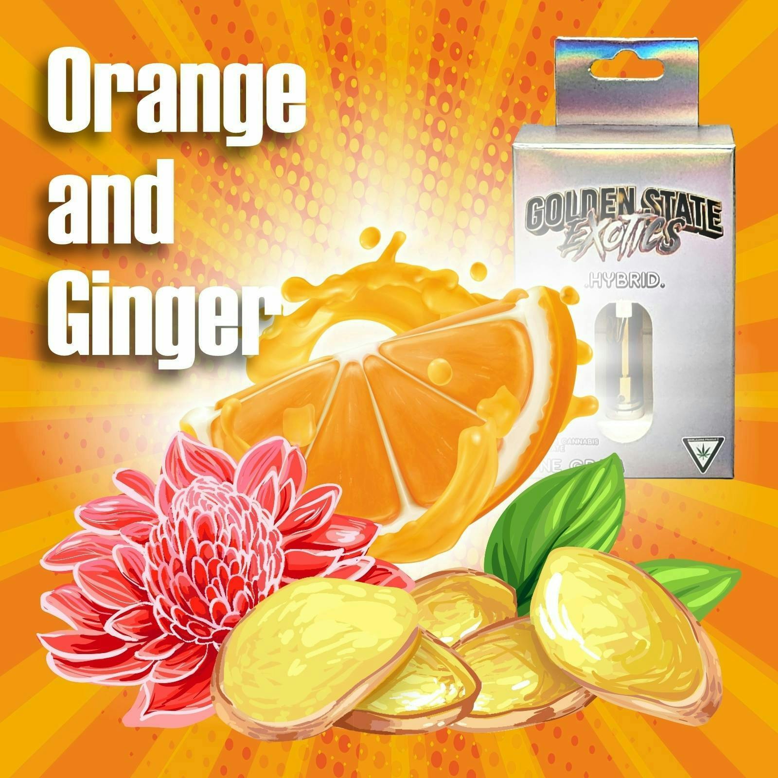 Golden State Exotics - Orange and Ginger 1g Cartridge - 1