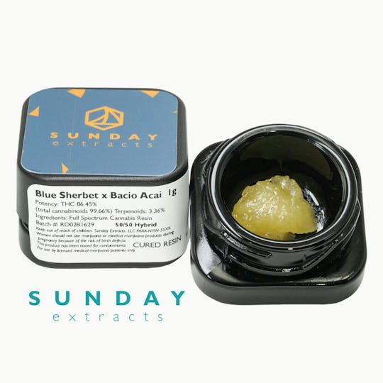 Sunday Extracts - 1g Concentrate Blue Sherbet X Bacio Acai - 1