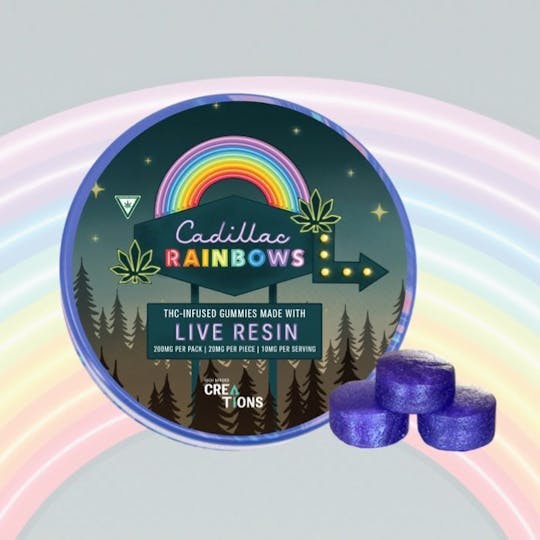 High Minded - Cadillac Rainbows - Live Resin Gummies 200mg - 1
