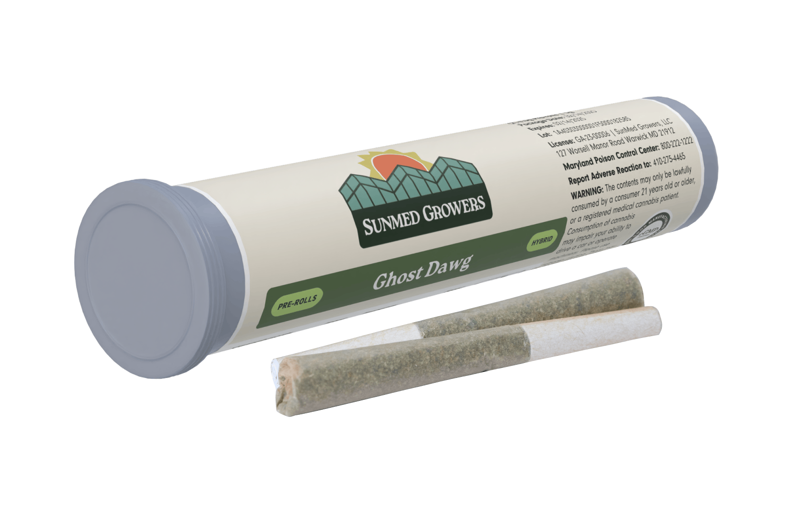 SunMed Growers - Ghost Dawg Pre Roll 0.5g/2 Pack - 1