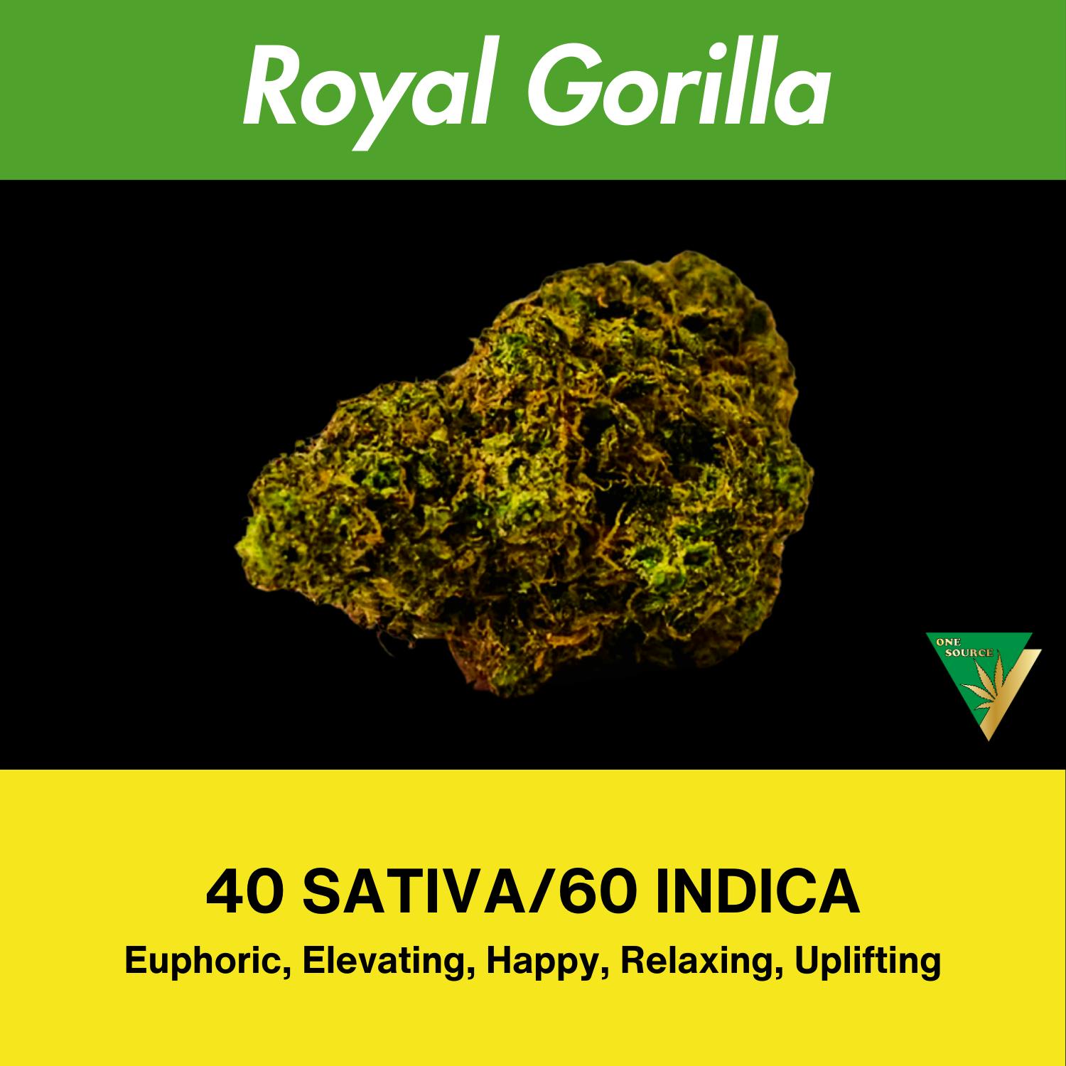 One Source Products - ROYAL GORILLA – 7 GRAM GRINDER READY BUDS PACKAGE - 1