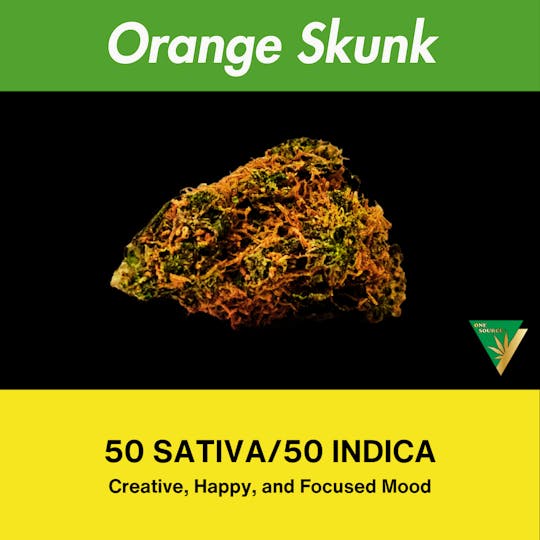 One Source Products - ORANGE SKUNK – 14 GRAM GRINDER READY BUDS PACKAGE - 1