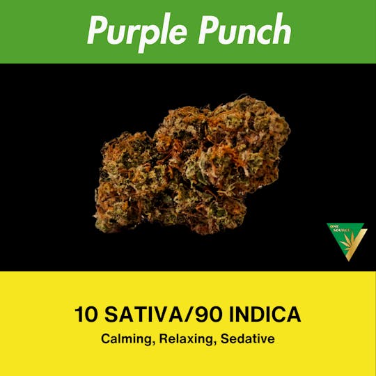 One Source Products - PURPLE PUNCH – 14 GRAM GRINDER READY BUDS PACKAGE - 1