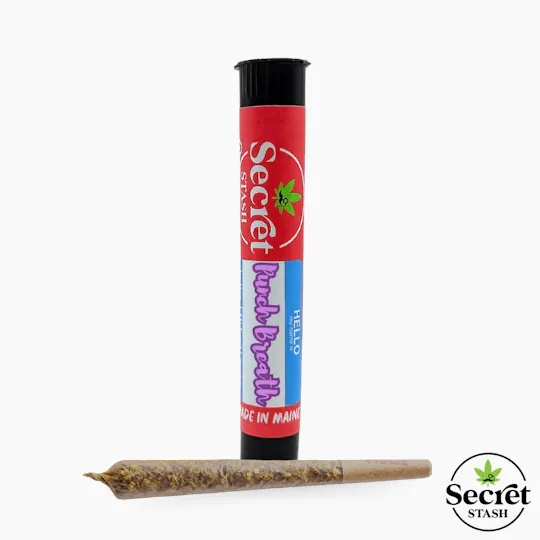 Secret Stash - Secret Stash | Full Bud Pre Roll | Punch Breath | 1.2g - 1