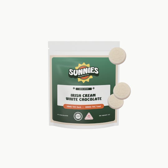 SunMed Growers - Irish Cream White Chocolate Edible 100mg - 1
