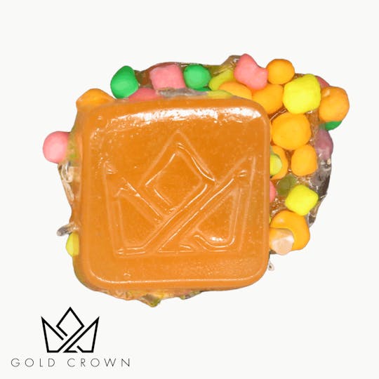 Gold Crown - Live Resin Coated Gummies 25mg (200mg)- Cotton Candy - 1