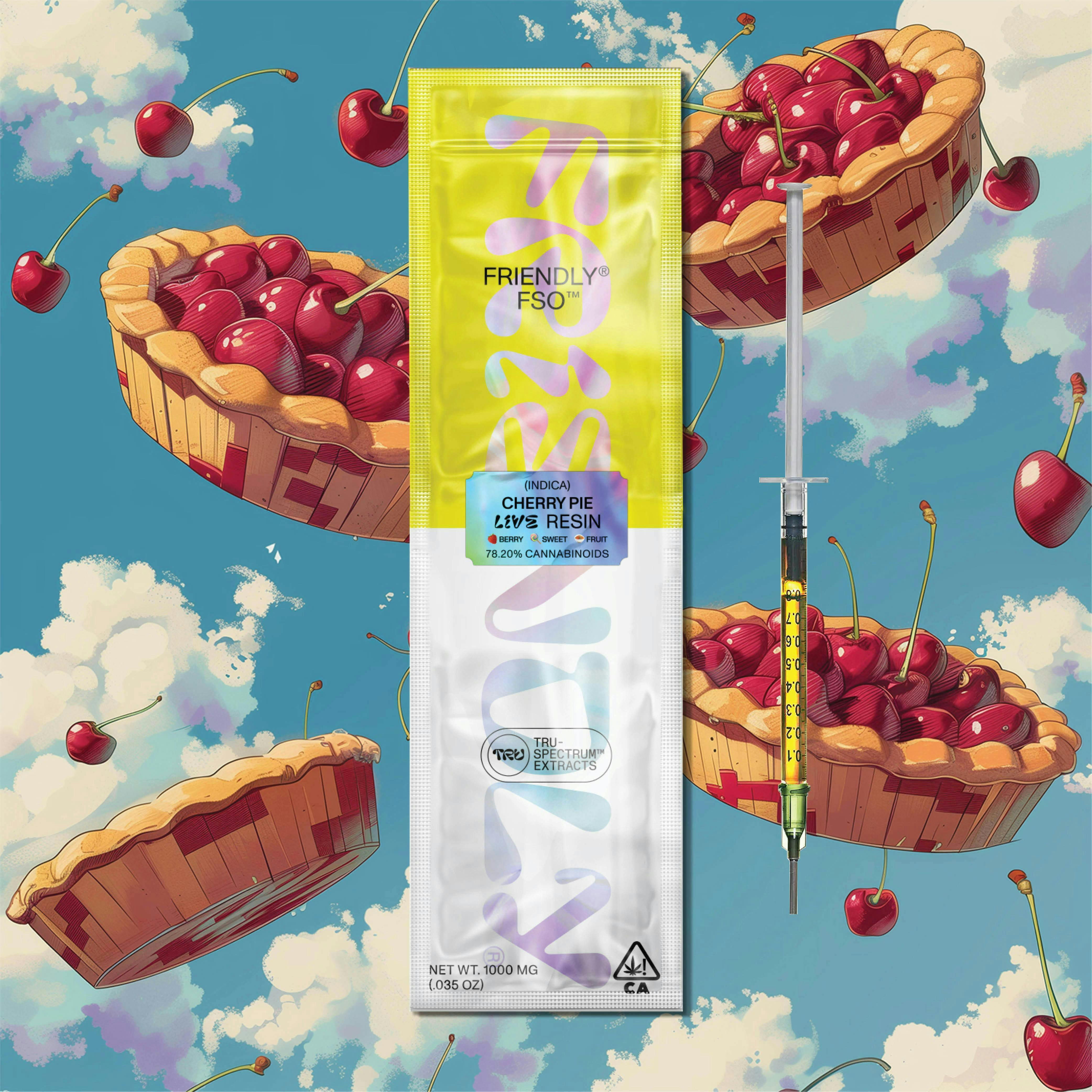 Friendly Brand - Friendly Brand | Live Resin Applicator | Cherry Pie | Extract Oils | 1g - 1