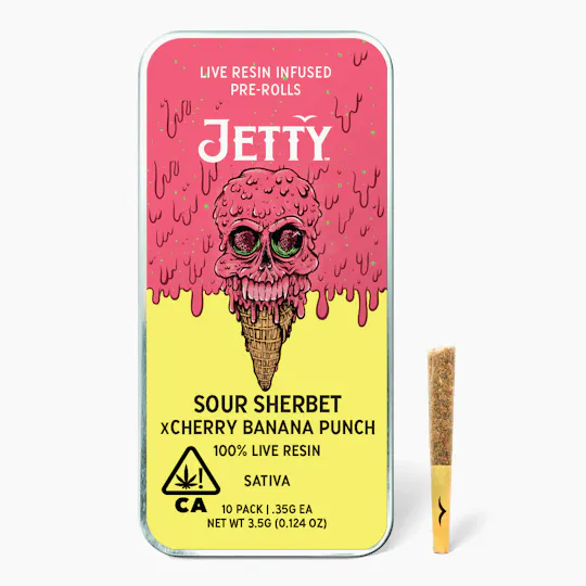 Jetty Extracts - Sour Sherbet x Cherry Banana Punch | Infused Minis | 0.35g each | 10pk - 1
