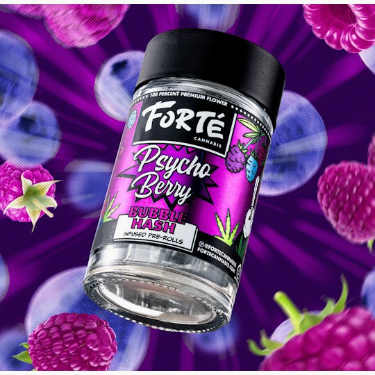 Forte Cannabis - Psycho Berry Bubble Hash Infused Pre-Rolls (3 Pack) - 1