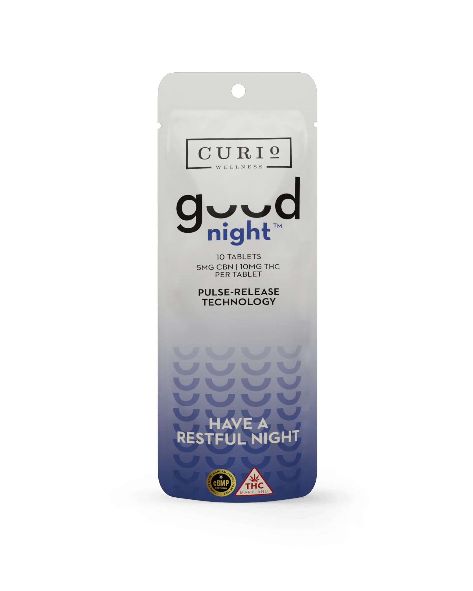 Curio Wellness - Missouri - Good Night | 5:10 Pulse Release Tablets | 10ct | 5mg:10mg/ea - 1