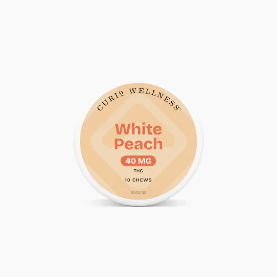 Curio Wellness - Missouri - White Peach Chews | 1000mg | 10ct | 40mg/ea - 1