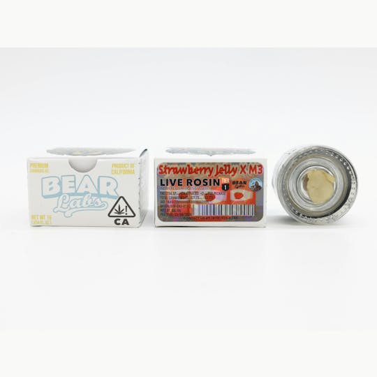 Bear Labs - Strawberry Jelly x M3 T1 Live Rosin - 1g - 1