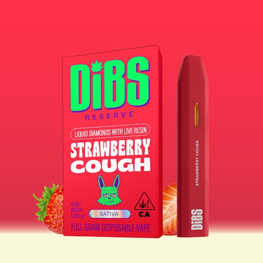 Dibs - Dibs - Melted Diamond Resin: Strawberry Cough (SATIVA) - 1g - 1