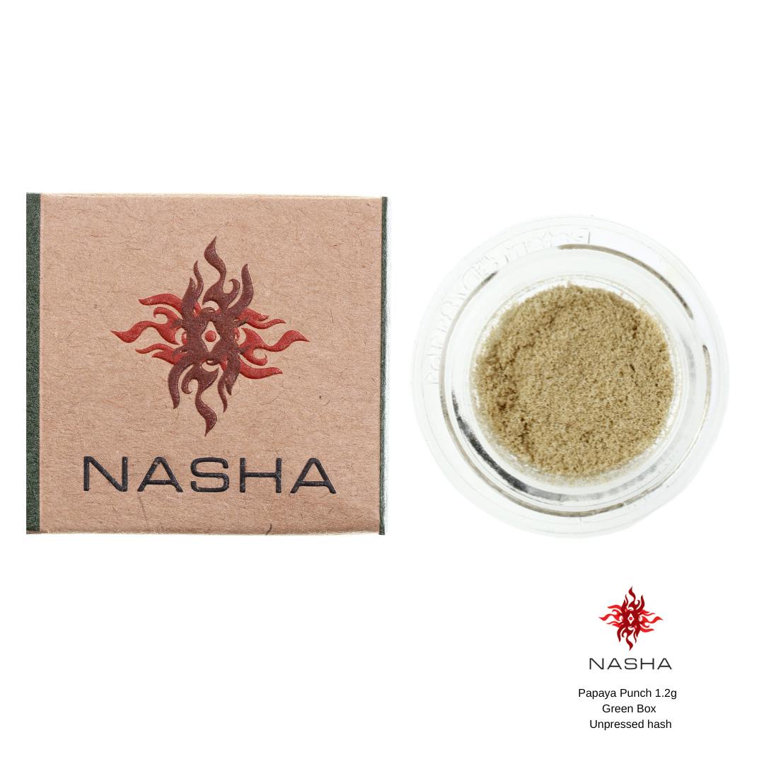 NASHA - Papaya Punch 1.2g Green Unpressed Hash (Pacific Roots Farm) - 1