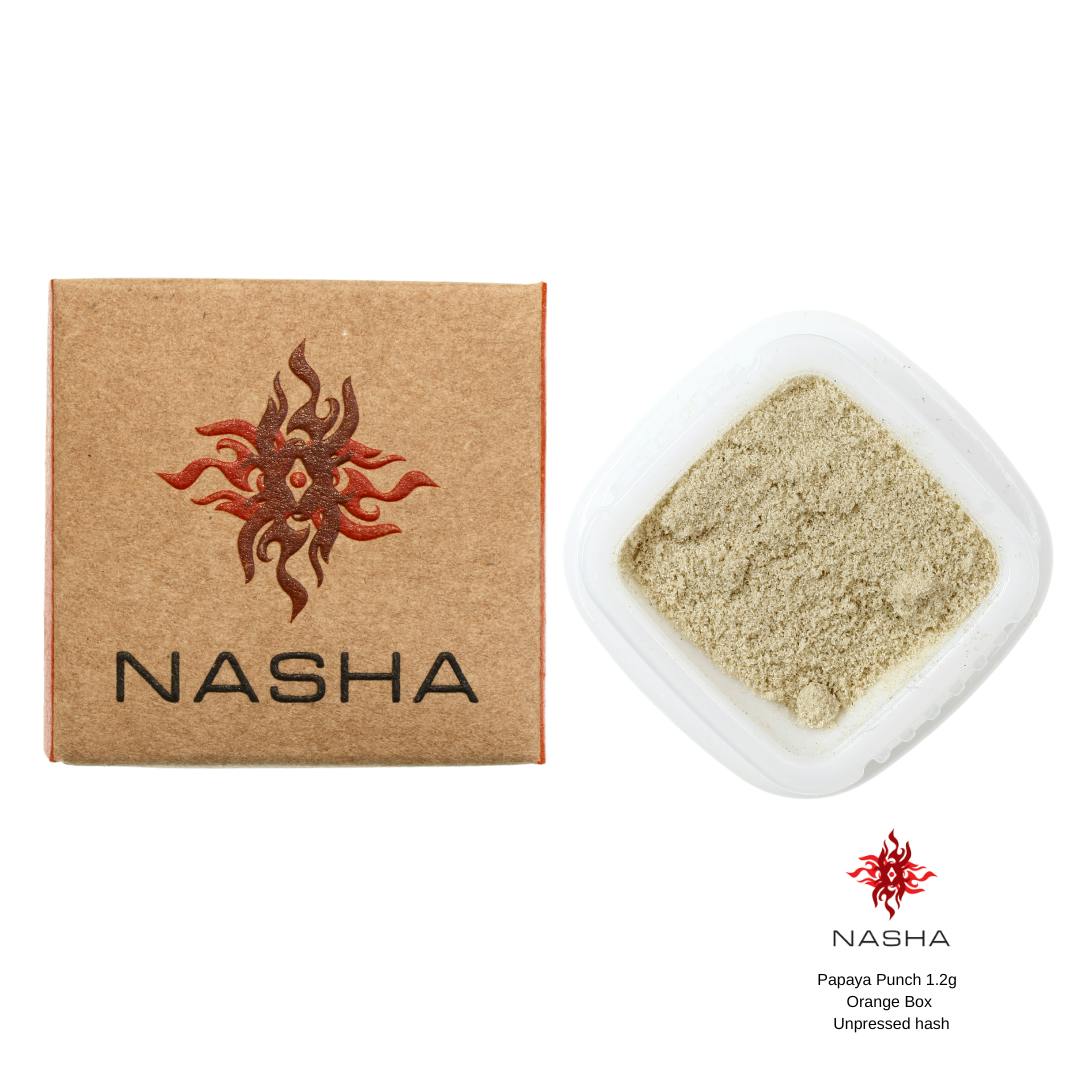 NASHA - Papaya Punch 1.2g Orange Unpressed Hash (Pacific Roots Farm) - 1