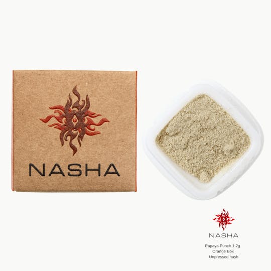 NASHA - Papaya Punch 1.2g Orange Unpressed Hash (Pacific Roots Farm) - 1