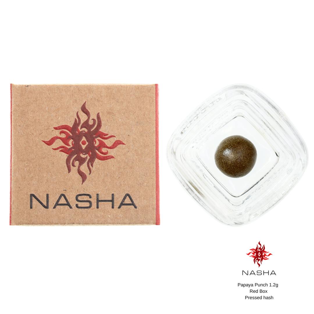 NASHA - Papaya Punch 1.2g Red Pressed Hash (Pacific Roots Farm) - 1