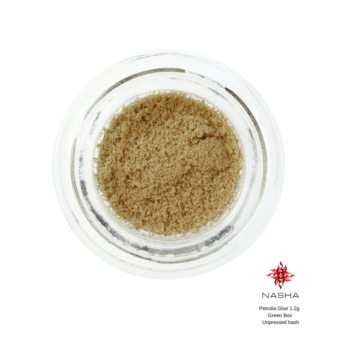 NASHA - Petrolia Glue 1.2g Green Unpressed Hash (Rosehip Farm) - 1