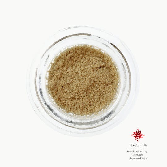 NASHA - Petrolia Glue 1.2g Green Unpressed Hash (Rosehip Farm) - 1