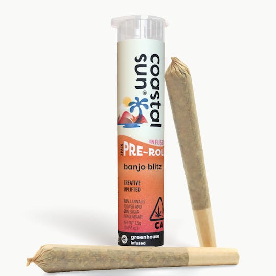 Coastal Sun - Banjo Blitz Infused Greenhouse 0.75g Pre-Roll 2pk 1.5g - 1