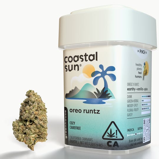 Coastal Sun - Oreo Runtz Greenhouse Flower 3.5g - 1