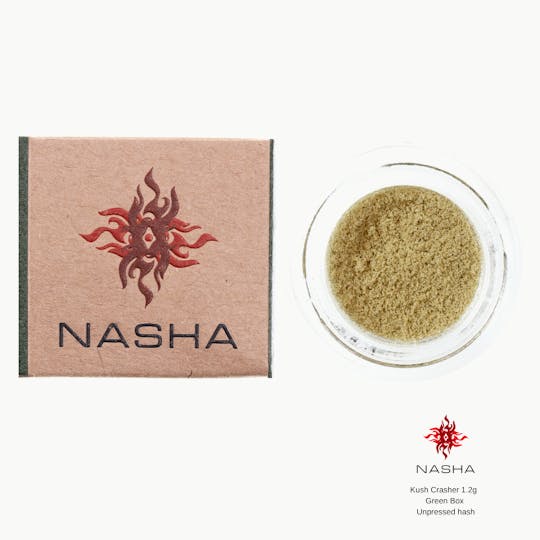 NASHA - Kush Crasher 1.2g Green Unpressed Hash (Bandwagon Gardens) - 1