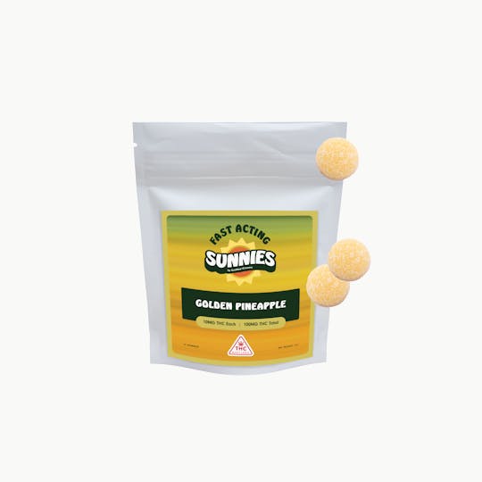 SunMed Growers - Golden Pineapple Nano Gummies Edible 100mg - 1