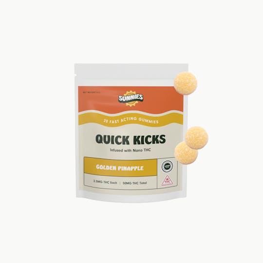 SunMed Growers - Golden Pineapple Nano Gummies Edible 50mg - 1