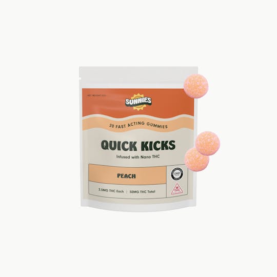 SunMed Growers - Peach Nano Gummies Edible 50mg - 1