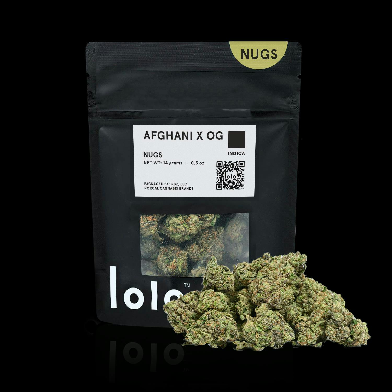 lolo - lolo | Afghani + OG Kush Breath | Indoor Nugs | 14g - 1