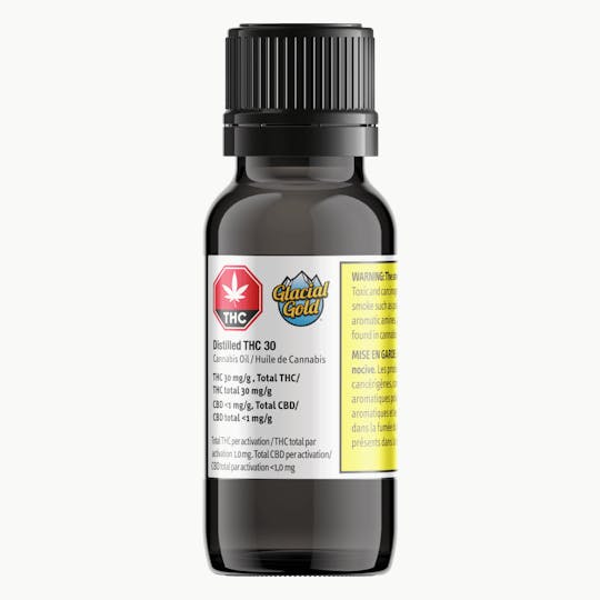 Glacial Gold - Distilled THC 30 Oil - 1