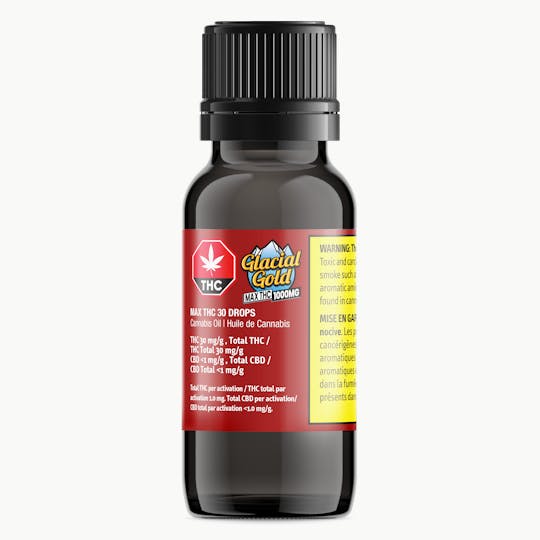 Glacial Gold - MAX THC 30 Drops | 35ml (1000mg THC) - 1