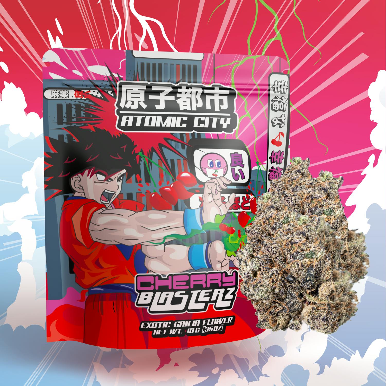 Atomic City - Cherry Blasterz | Flower - Smalls | 10g - 1
