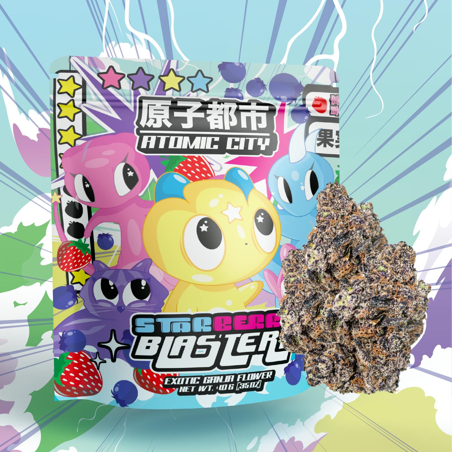 Atomic City - Starberry Blasterz | Flower - Smalls | 10g - 1