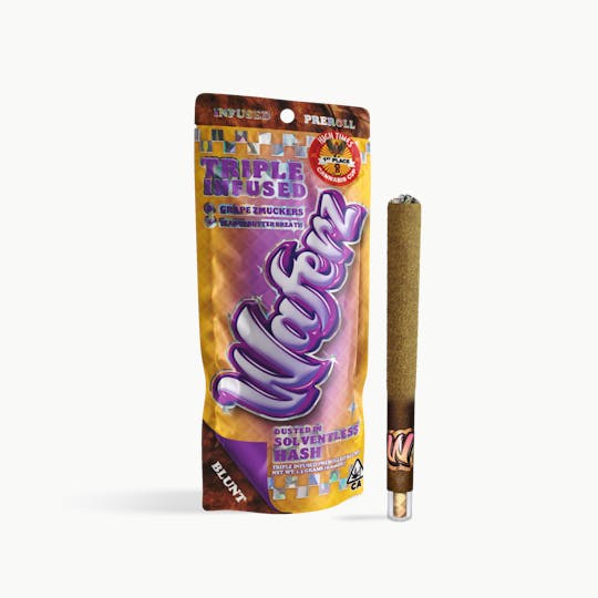 Waferz - Waferz Triple Infused Blunt: Grape Zmuckerz x Peanut Butter Breath (1.3g) - 1