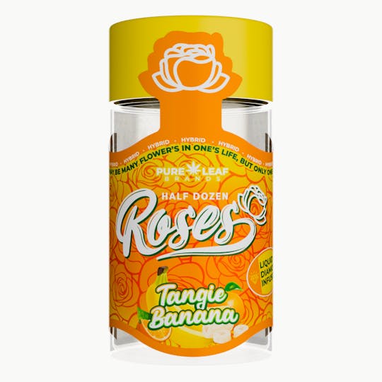 Roses - TANGIE BANANA Roses 6pk Hybrid | Liquid Diamond Infused | 3.6G (.6g ea) - 1