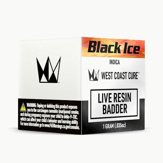 West Coast Cure - Black Ice Live Resin Badder - 1