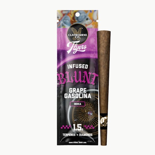 Claybourne Co. - Grape Gasolina (1.5g) - Flyers Infused Blunt - 1