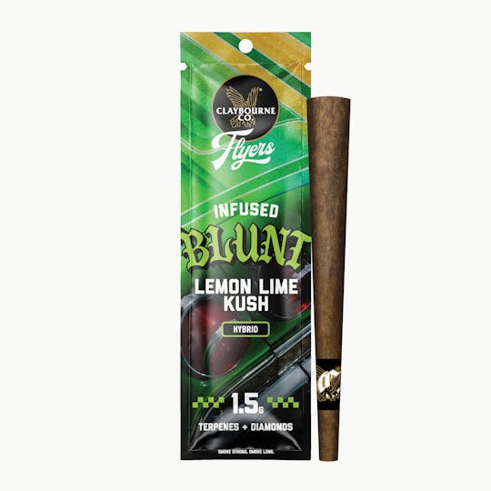 Claybourne Co. - Lemon Lime Kush (1.5g) - Flyers Infused Blunt - 1