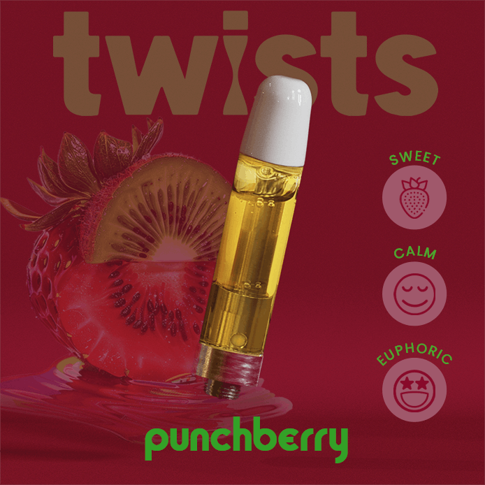 Craft Concentrates - Oil Twists Cartridge (1000mg) - PunchBerry Flavor - 1