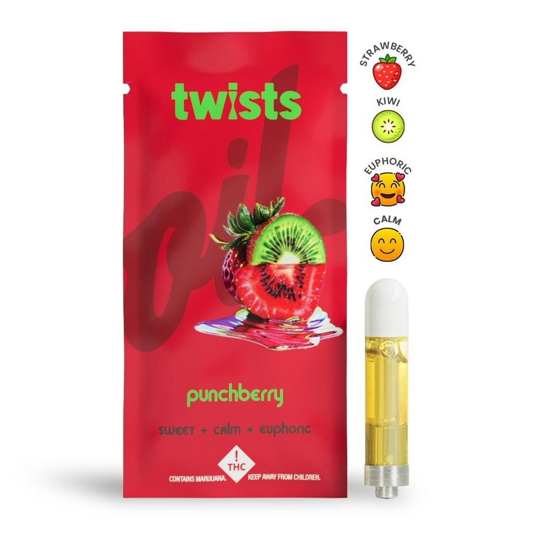 Craft Concentrates - PunchBerry Flavor - "Twists" Cartridge (1000mg) - by Oil® - 1