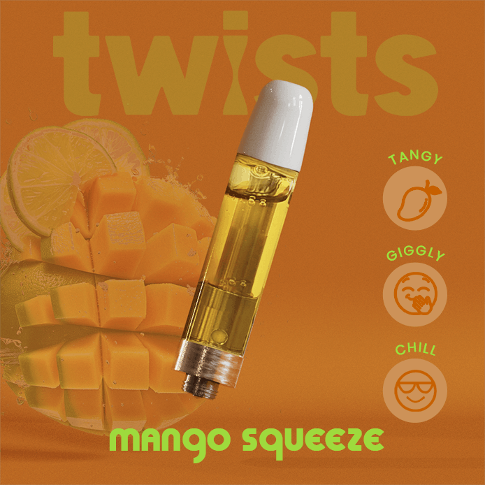Craft Concentrates - Oil Twists Cartridge (1000mg) - Mango Squeeze Flavor - 1