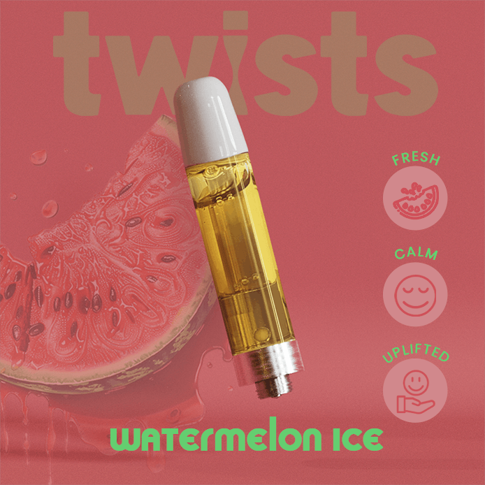 Craft Concentrates - Oil Twists Cartridge (1000mg) - Watermelon Ice Flavor - 1