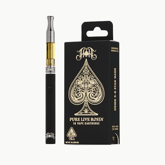 Heavy Hitters - Moroccan Peaches | H - 100% Pure Live Rosin Solventless Oil - 1G Vape Cart - 1