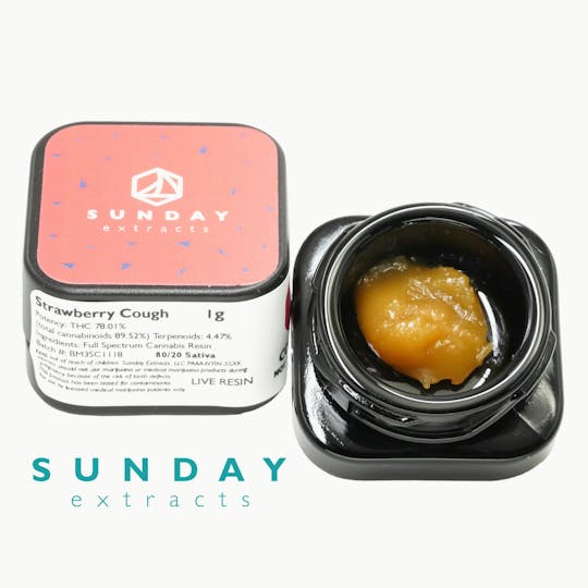 Sunday Extracts - 1g Concentrate Strawberry Cough - 1
