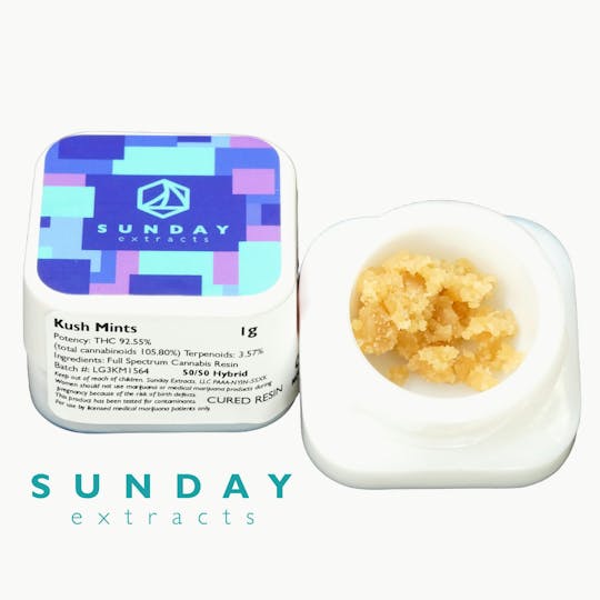 Sunday Extracts - 1g Concentrate Kush Mints - 1